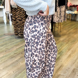 Leopard Denim Barrel Leg Jean