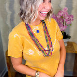 Sunflower Sequin Top