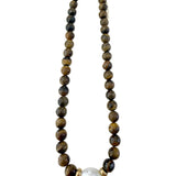 Brenna Brown Beaded Necklace with Pearl Accent