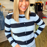 Nancy Navy Striped Sweater