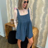 Emery Denim Romper