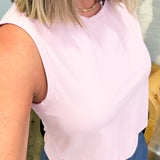 Sadie Sleeveless Round Neck Ribbed Tank Top