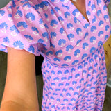 Lauren Lavender Tiered Midi Dress