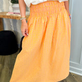 Elise Pink and Yellow Plaid Skirt