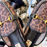 Mia Leopard Mesh Mules