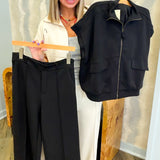 Cam Elastic Waist Pants