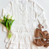 MARLEY POINTELLE KNIT CARDI || 3 COLORS