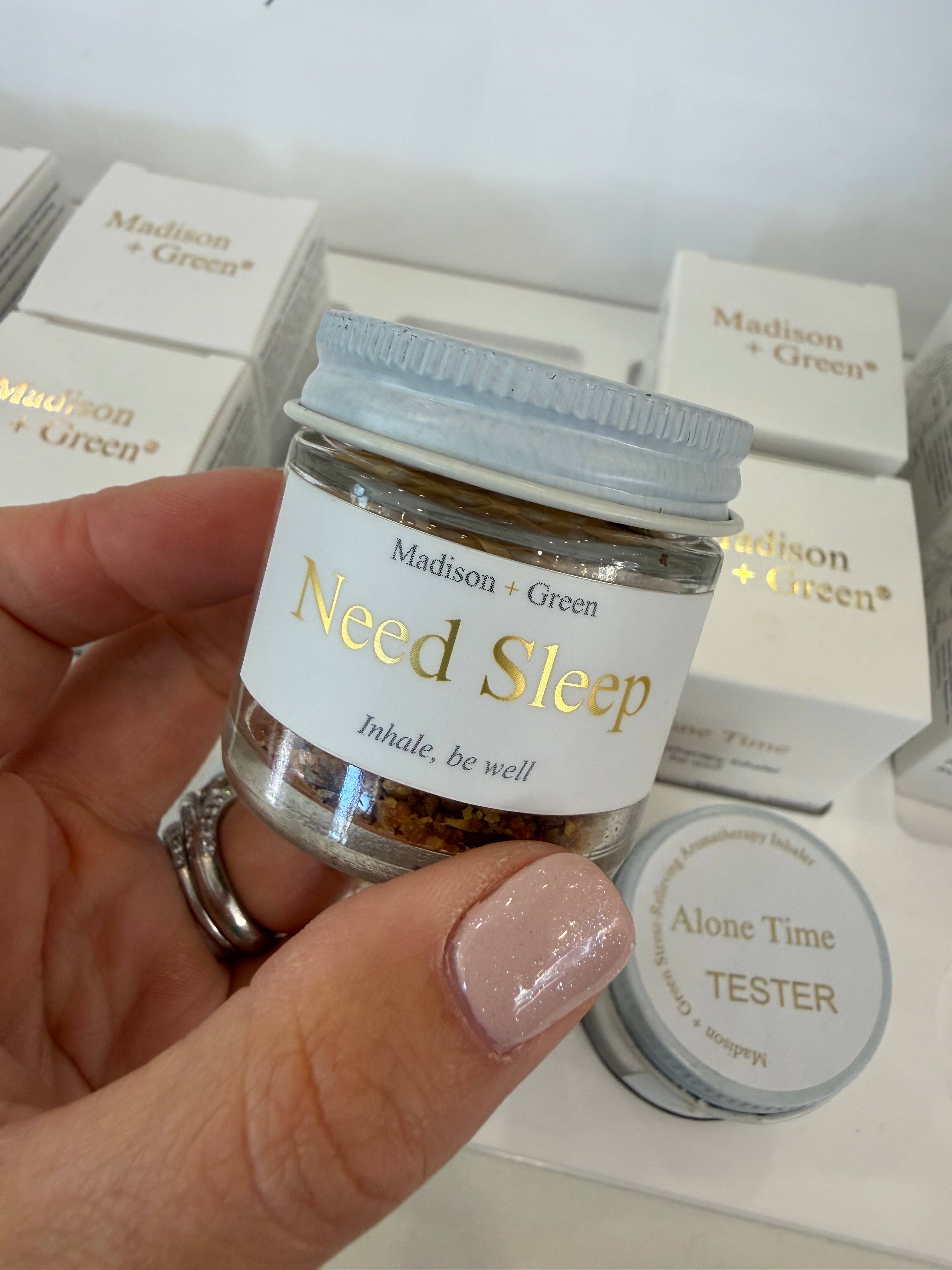 Madison Green Aromatherapy Jars