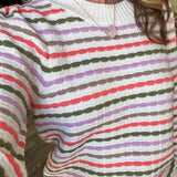 Annabelle Ivory Striped Sweater