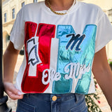 OLE MISS METALLIC ICONS TEE
