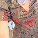 Fall for Floral Brown Midi Dress