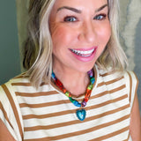 Daphne Clay Striped Cinch Top