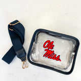VARSITY PATCH CLEAR CROSSBODY