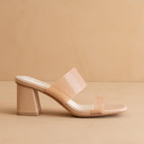 BAGAN APRICOT CLEAR HEEL