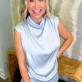 Charlotte Black Hi-Neck Blouse