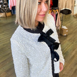Libba Sequin Bow Top