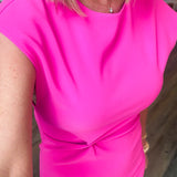 GUAVA PINK MIDI DRESS