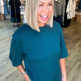 TEAL GREEN LUXE TEE