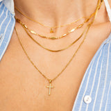 DIAMOND CROSS NECKLACE