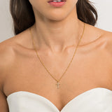 DIAMOND CROSS NECKLACE