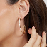 BLAZE RHINESTONE HOOPS