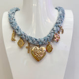 Harley Multi Charm Scarf Necklace
