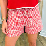 Red Plaid Shorts