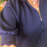 Claire Short Sleeve Half Zip Top