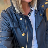 ANNA RAIN JACKET || NAVY