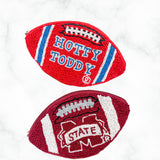 Football Beaded Pouch