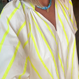 SABRINA YELLOW STRIPED DRESS