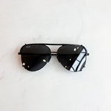 SHAY JET BLACK SUNGLASSES