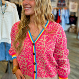 LISA FRANK LEOPARD CARDIGAN