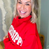 Mississippi Mock Neck Sweatshirt - Red