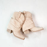 PAYTON IVORY SUEDE BOOTIES