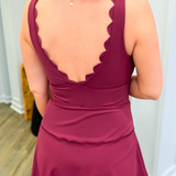 Light Blue Scallop Kourt Dress