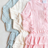 MARLEY POINTELLE KNIT CARDI || 3 COLORS