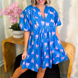 Poppy Scallop V-Neck Dress