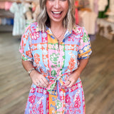 TAYLOR PATCHWORK MULTI DRESS