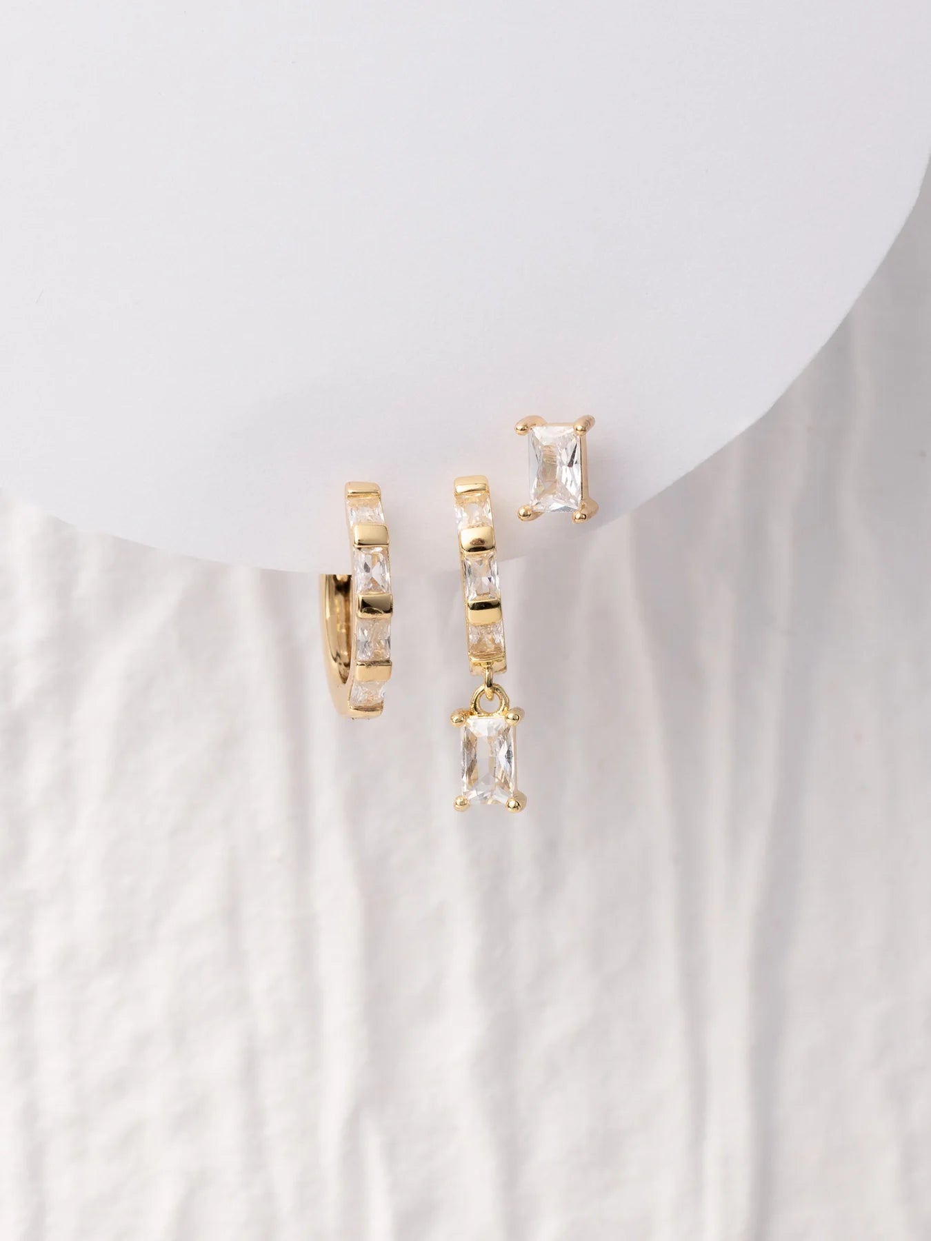 GOLD TRIO EARRING PACKS || 12 STYLES