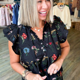 Ana Floral Embroidered Blouse