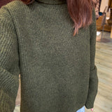 Piper Green Turtleneck Sweater