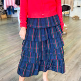 Hailey Plaid Midi Skirt