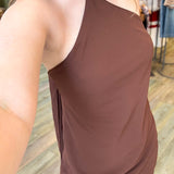 Milk Chocolate Halter Dress