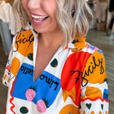 OLIVIA SICILY CALLS PRINTED DRESS