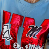 OLE MISS METALLIC ICONS SWEATSHIRT