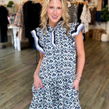 DARBY NAVY FLORAL MINI DRESS