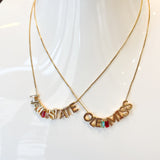 COLLEGE CHARM NECKLACES || 2 STYLES