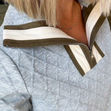 Ginny Quarter Zip Textured Sweater