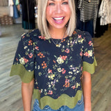 ELISE FLORAL PATTERNED BLOUSE